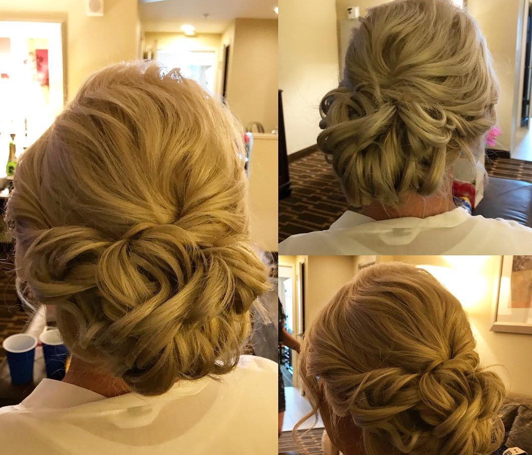 Loose Updo for Romantic Cruise Wedding