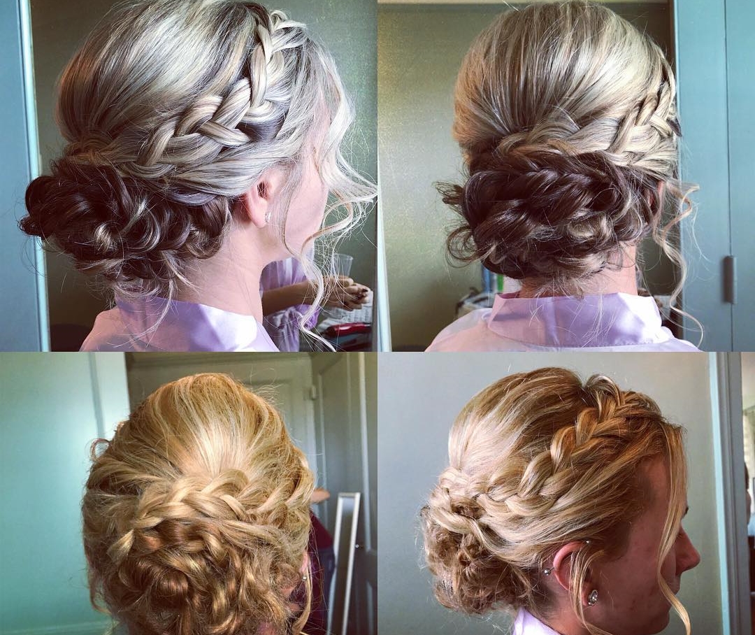 Popular - French Braids with Messy Updo